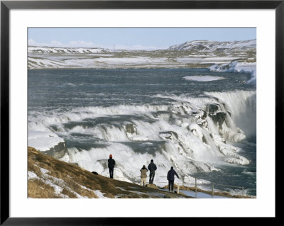 Gullfoss Waterfall In Winter, Golden Circle, Iceland, Polar Regions by Tony Waltham Pricing Limited Edition Print image