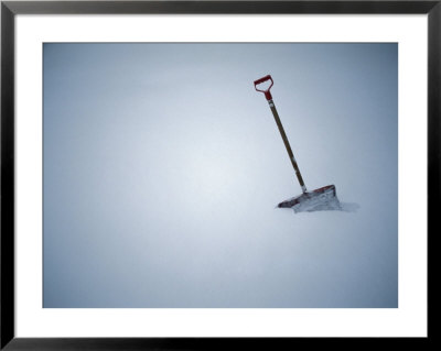 Deep Snow And A Lone, Well-Used Shovel by Stephen St. John Pricing Limited Edition Print image