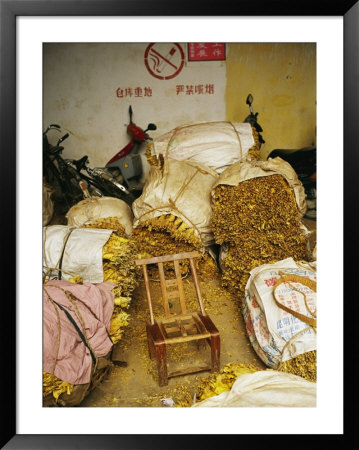 Bundles Of Tobacco Waiting To Be Sold At A Market by Eightfish Pricing Limited Edition Print image