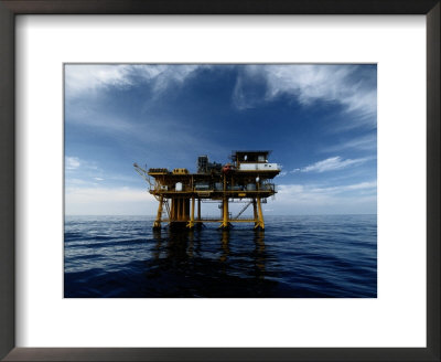 A Gas Platform In The Gulf Of Mexico by Wolcott Henry Pricing Limited Edition Print image