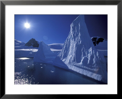 Iceberg Grounded Near Shore In Paradise Bay, Antarctic Peninsula, Alaska, Usa by Hugh Rose Pricing Limited Edition Print image