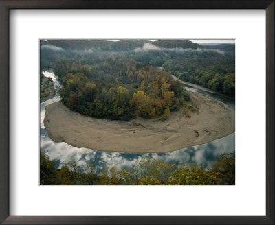 Autumnal View Of One Of The Loops In The Buffalo River by Randy Olson Pricing Limited Edition Print image
