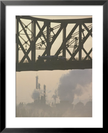 A Truck Crossing A Steel Bridge by Kenneth Garrett Pricing Limited Edition Print image