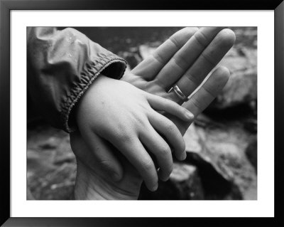 Boy Holding His Fathers Hand by Stephen Alvarez Pricing Limited Edition Print image