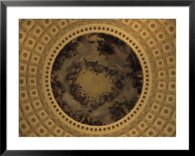 The Interior Dome Of The Capitol Building In Washington, D.C., District Of Columbia, United States by Stacy Gold Pricing Limited Edition Print image