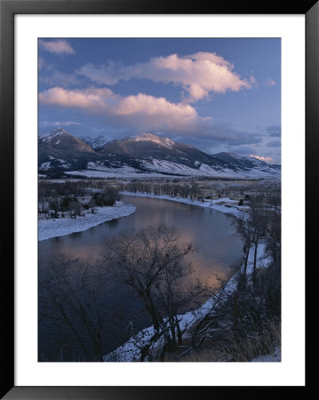 Scenic Twilight View Of The Yellowstone River And Paradise Valley by Tom Murphy Pricing Limited Edition Print image