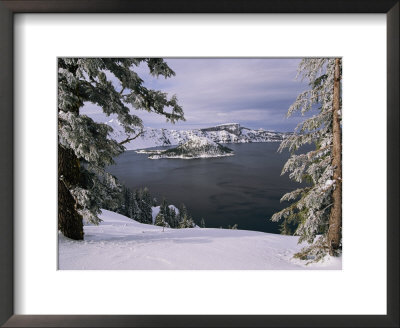 Scenic View At Crater Lake National Park by Paul Nicklen Pricing Limited Edition Print image