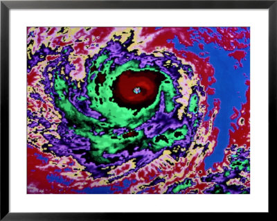 Color-Enhanced View Of The Eye Of A Hurricane by Paul Chesley Pricing Limited Edition Print image