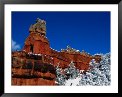 Red Rock Formations In A Winter Landscape by Raymond Gehman Pricing Limited Edition Print image
