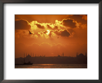 Sunrise Over The Golden Horn In Bosporus Sea In Istanbul, Turkey by Richard Nowitz Pricing Limited Edition Print image