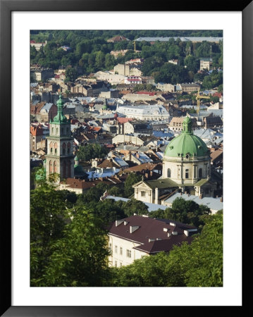 Old Town Including Dominican Church And Monastery, Seen From Castle Hill, Lviv by Christian Kober Pricing Limited Edition Print image