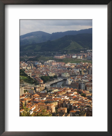 Bilbao River (Ria De Bilbao), Bilbao, Basque Country, Euskadi, Spain by Christian Kober Pricing Limited Edition Print image