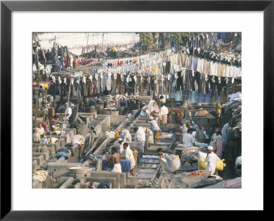 Municipal Laundry, Mahalaxmi Dhobi Ghat, Mumbai (Bombay), India by Tony Waltham Pricing Limited Edition Print image