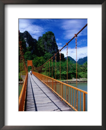 Footbridge Over Nam Sot River, Vang Vieng, Laos by Ryan Fox Pricing Limited Edition Print image