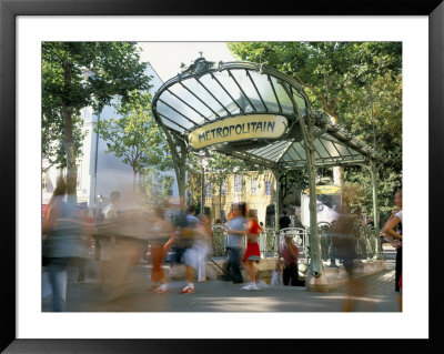 Entrance To The Metro At Abbesses, Montmartre, Paris, France by Jean Brooks Pricing Limited Edition Print image