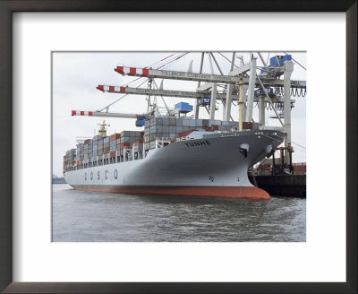 Shipping, Port, Hamburg, Germany by Hans Peter Merten Pricing Limited Edition Print image