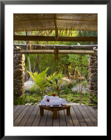 Spa, Pearl Beach Resort, Bora-Bora, Leeward Group, Society Islands, French Polynesia by Sergio Pitamitz Pricing Limited Edition Print image