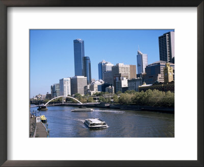 City Skyline And The Yarra River, Melbourne, Victoria, Australia by Ken Gillham Pricing Limited Edition Print image