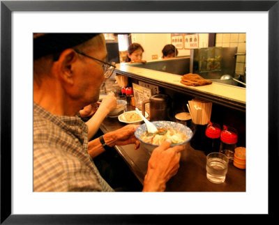 People Eating Lunch At Ramen Tei, Asakusa, Tokyo, Kanto, Japan by Greg Elms Pricing Limited Edition Print image