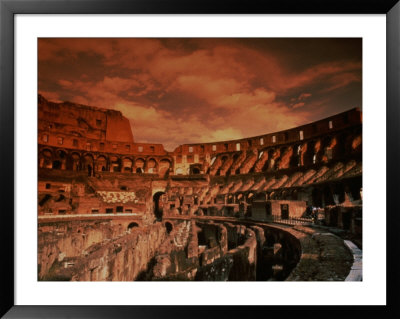 Sunset On The Ruins Of The Coliseum, Rome, Italy by Bill Bachmann Pricing Limited Edition Print image