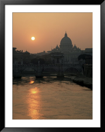 River Tiber And The Vatican, Rome, Lazio, Italy by Roy Rainford Pricing Limited Edition Print image