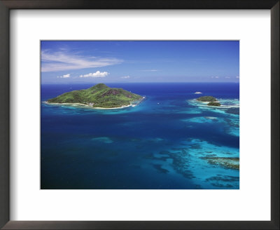 Ile Sainte Anne (St. Anne Island) In Blue Sea, Northeast Coast, Island Of Mahe, Indian Ocean by Bruno Barbier Pricing Limited Edition Print image