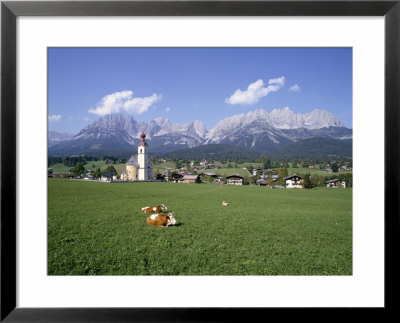 Going And Kaiser Mountains, Tirol (Tyrol), Austria by Hans Peter Merten Pricing Limited Edition Print image