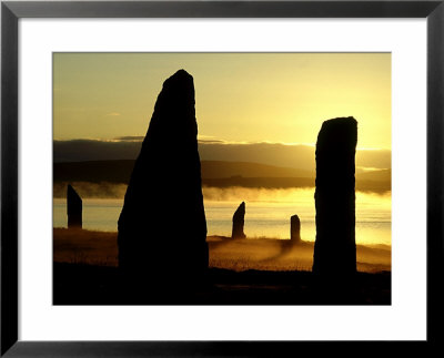 Ring Of Brodgar At Dawn, Scotland by Iain Sarjeant Pricing Limited Edition Print image