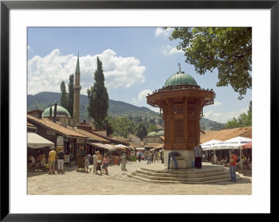 Sebilj Fountain, Bascarsija Market, Sarajevo, Bosnia, Bosnia-Herzegovina by Graham Lawrence Pricing Limited Edition Print image