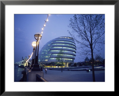 City Hall At Dusk, London, England, United Kingdom by Charles Bowman Pricing Limited Edition Print image