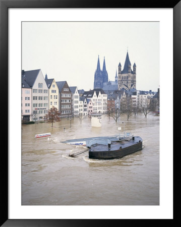 River Rhine Flooding Cologne (Koln) In 1995, Germany by Hans Peter Merten Pricing Limited Edition Print image