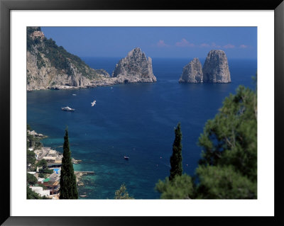 Faraglioni Rocks, Capri, Campania, Italy, Mediterranean by G Richardson Pricing Limited Edition Print image