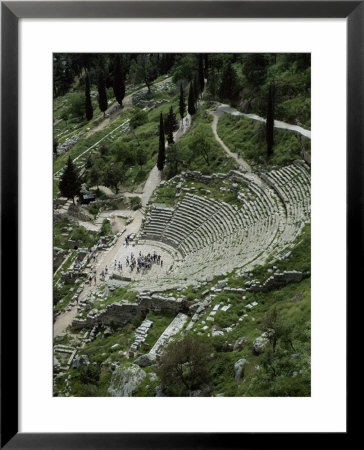 The Theatre, Delphi, Unesco World Heritage Site, Greece by Tony Gervis Pricing Limited Edition Print image