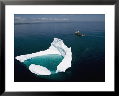 Towing An Iceberg Away From An Oil Platform by Randy Olson Pricing Limited Edition Print image