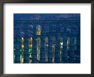 Twilight View Of The Roman Aqueduct In Segovia by James L. Stanfield Pricing Limited Edition Print image