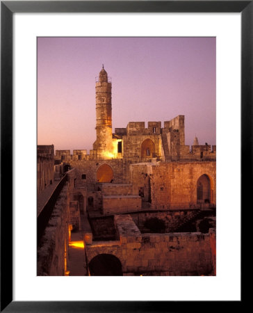 Sound And Light Show At Jerusalem City Museum Of Citadel Of David And Jaffe Gate by Richard Nowitz Pricing Limited Edition Print image