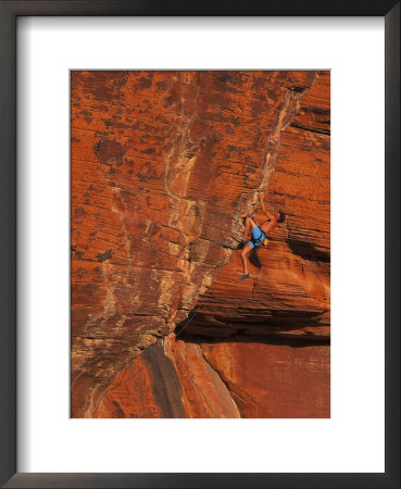Rock Climbing, Red Rock, Nv by Greg Epperson Pricing Limited Edition Print image