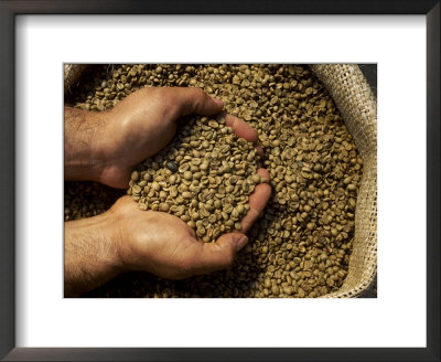 Coffee Beans In Burlap Sack, Costa Rica by Inga Spence Pricing Limited Edition Print image