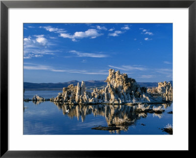 Tufa Outcrops Reflected In Lake, Eastern Sierra Nevada, Mono Lake, Usa by Nicholas Pavloff Pricing Limited Edition Print image