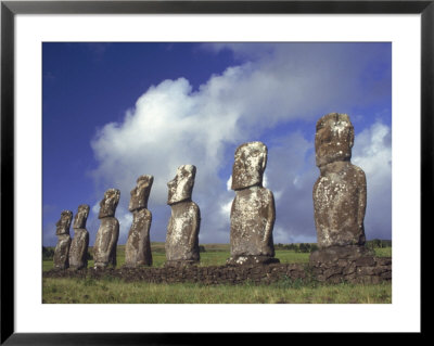 Ahu Akivi, Seven Moais, Easter Island, Chile by Horst Von Irmer Pricing Limited Edition Print image