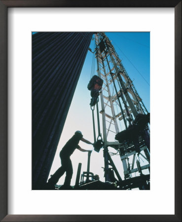 Roughneck Working On Oil Rig by Stephen Collector Pricing Limited Edition Print image