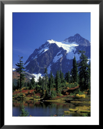 Mount Shuksan And Picture Lake, Heather Meadows, Washington, Usa by Jamie & Judy Wild Pricing Limited Edition Print image