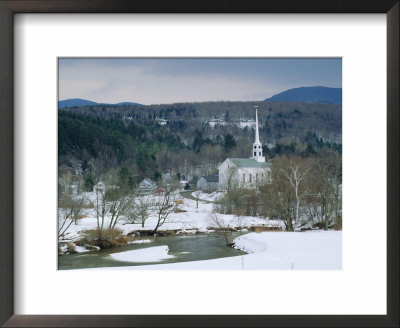 Winter In Stowe, Vermont Usa by Amanda Hall Pricing Limited Edition Print image