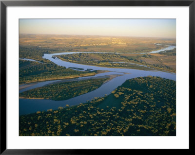 Aerial View Of The Confluence Of The Yellowstone And Missouri Rivers by Sam Abell Pricing Limited Edition Print image