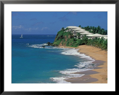 Curtain Bluff Hotel And Beach, Antigua, Caribbean by Nik Wheeler Pricing Limited Edition Print image