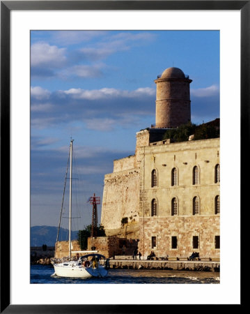 Sail Boat Passing Fort Saint-Jean, Marseille, France by Jean-Bernard Carillet Pricing Limited Edition Print image
