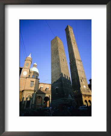 Le Torri Dell'asinello (Asinelli Tower), Bologna, Emilia Romagna, Italy, Europe by Oliviero Olivieri Pricing Limited Edition Print image
