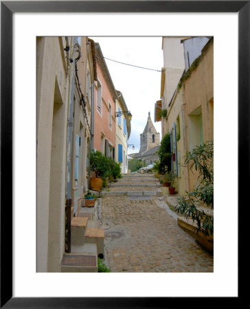 Narrow Cobblestone Street, Arles, Provence, France by Lisa S. Engelbrecht Pricing Limited Edition Print image