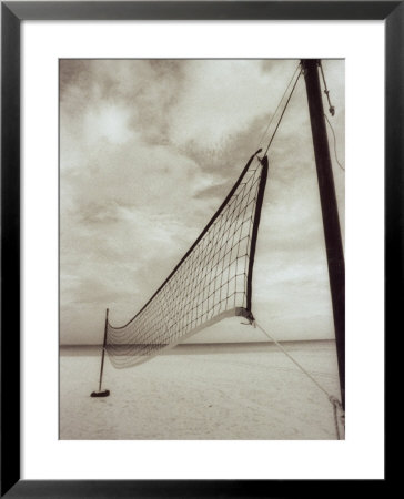 Volleyball Net On The Beach, Cancun, Mexico by John Coletti Pricing Limited Edition Print image
