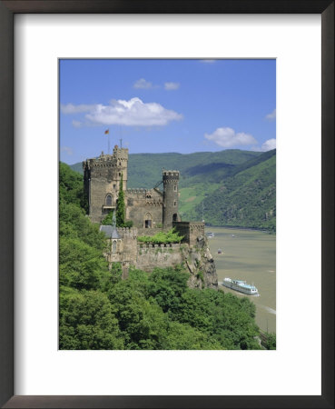Rheinstein Castle Overlooking The River Rhine, Rhineland, Germany, Europe by Roy Rainford Pricing Limited Edition Print image
